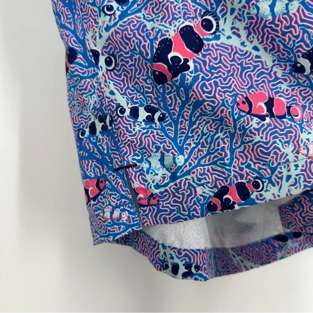 PETER MILLAR Men’s Colorful Clownfish Printed Swim Trunks Sz XL
